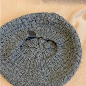 Cozy Knit Beret in Blue